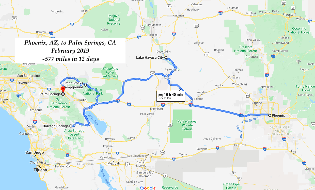 Trip Three Phoenix to Palm Springs Happy Camper Travels